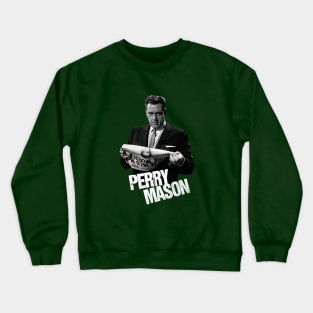 Perry Mason - Raymond Burr - 50s Tv Show Crewneck Sweatshirt